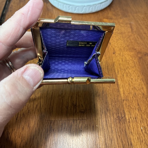 Vintage EEL Skin Coin Purse And Lipstick Case Made In Korea - Picture 6 of 16